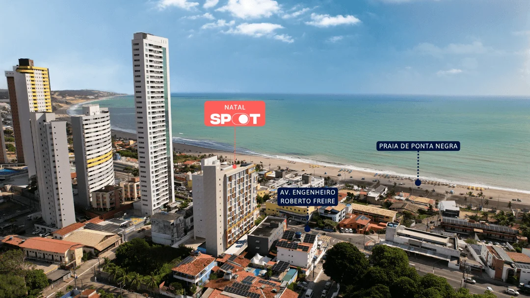 Vista da localizacao do Natal Spot em Natal