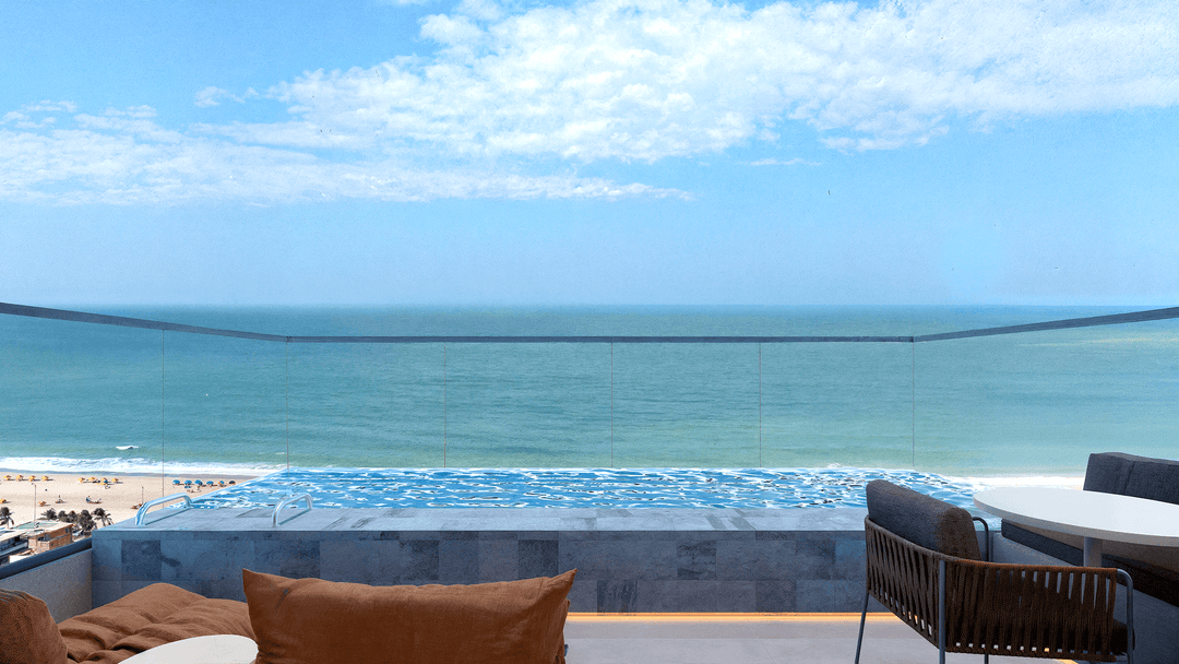 Rooftop do Natal Spot com area de convivencia