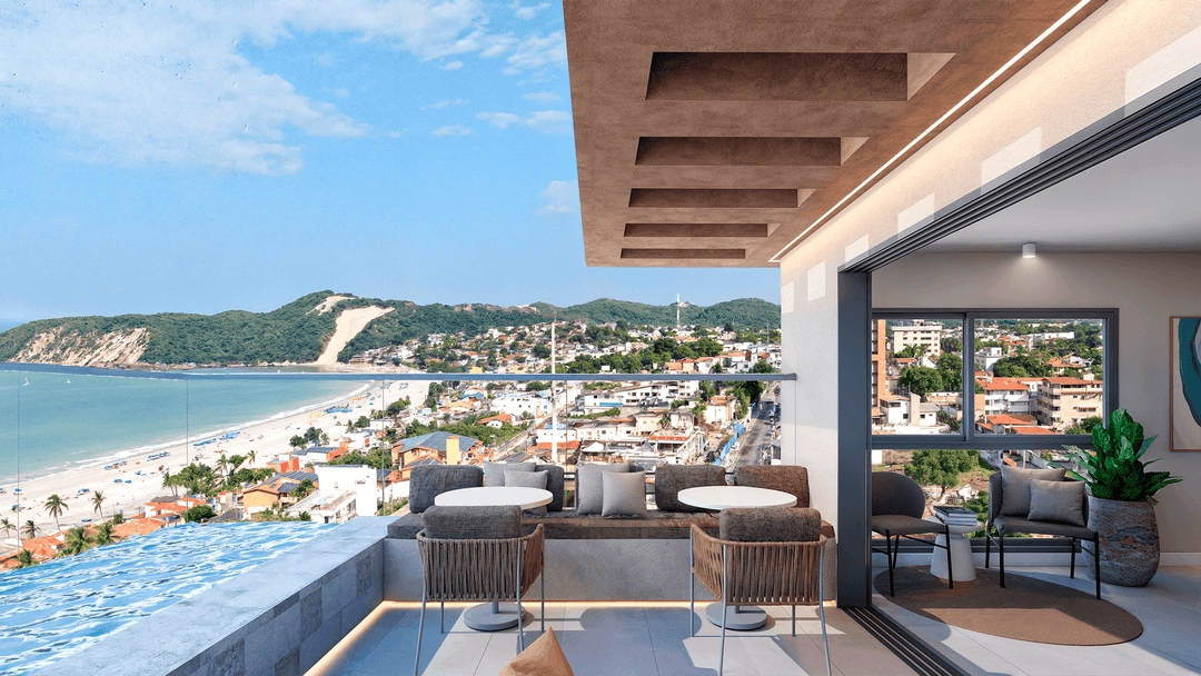 Rooftop do Natal Spot com vista panoramica